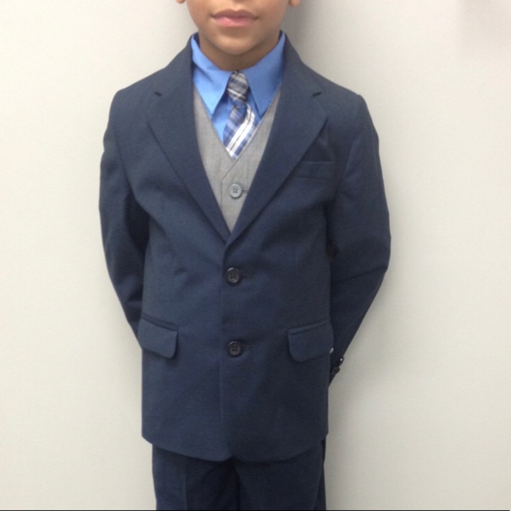 Perry Ellis Portfolio Boy’s Blazer Navy Blue 7